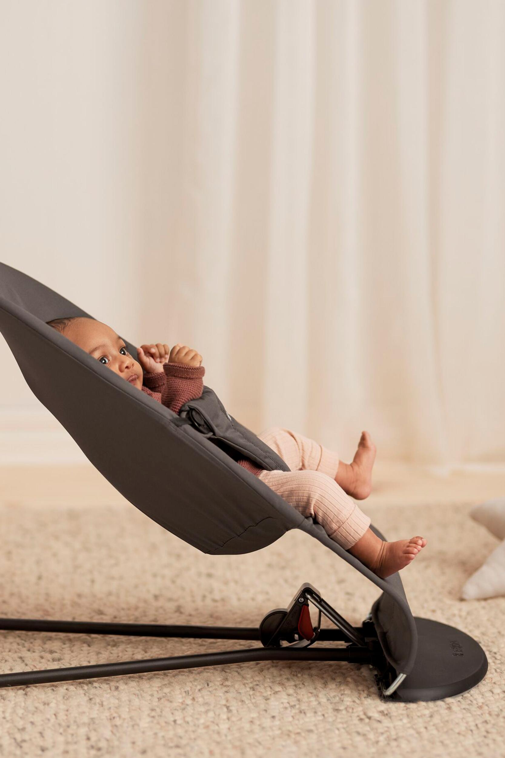 Bouncer Balance Soft in Dark gray Woven/Jersey Tri-Fabric - BabyBjörn