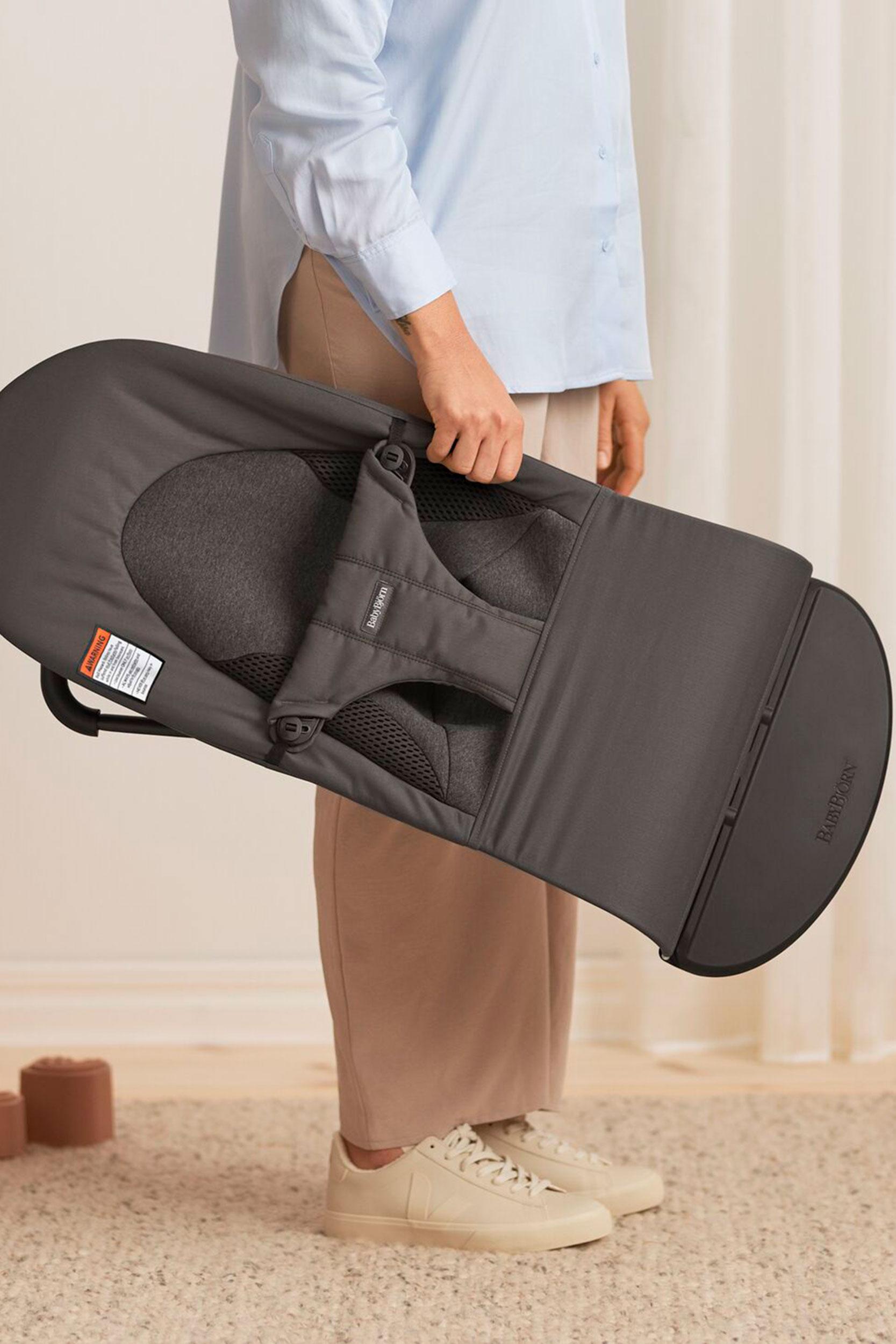 Bouncer Balance Soft in Dark gray Woven/Jersey Tri-Fabric - BabyBjörn